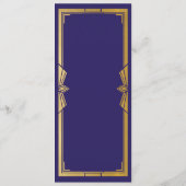 Menü Hochzeitsempfehlung Rustikal Art Déco der Mar Menükarte (Rückseite)