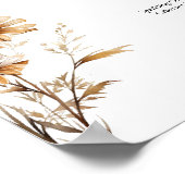 Menü "Hochzeitsgetränke" der Minimalistischen Wild Poster (Ecke)