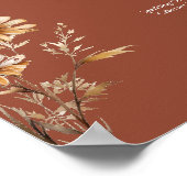 Menü "Hochzeitsgetränke" der Minimalistischen Wild Poster (Ecke)