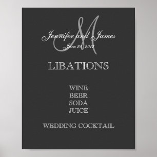 Menü "Hochzeitstag" Poster
