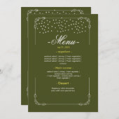 Menü "Hochzeitstisch" Menükarte (Vorne/Hinten)