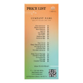 Menü "Holografic Gradient Price List" (Vorne)