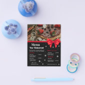 Menü im Restaurant | Schwarzes, modernes Foto (Einzeln)