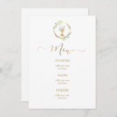 Menü "Imitate und Grünpflanzen" Menükarte (Vorne/Hinten)