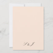 Menü in Rosa Pastellfarben Einladung (Rückseite)