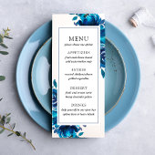 Menü "Indigo Floral Wedding"