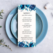 Menü "Indigo Floral Wedding"
