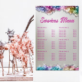 Menü "Iridescent Crystals Services" Poster