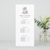 Menü-Karte des Kuchenmischers Menükarte (Stehend Vorderseite)