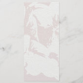 Menü-Karte des rosa Brautparty Menükarte (Rückseite)