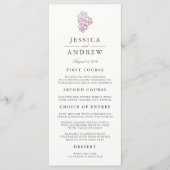 Menü-Karte des Weinlandes Menükarte (Vorderseite)