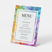 MENU-Karte Ethereal Bloom Sockelschild (Vorderseite)