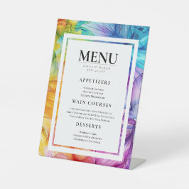 MENU-Karte Ethereal Bloom Sockelschild