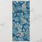 Menü-Karte für Aquarellbilder geblüht Menükarte (Rückseite)