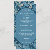 Menü-Karte für Aquarellbilder geblüht Menükarte (Vorne/Hinten)