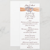 Menü-Karte für benutzerdefinierte Mandarinen Menükarte (Vorne/Hinten)