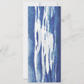 Menü-Karte für das Blue Nautic CoastSea Brautparty Einladung (Rückseite)