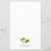 Menü-Karte für die Mittelmeer-Zitronenscheibe (Rückseite)