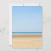 Menü-Karte für Hochzeiten am Strand Einladung (Rückseite)