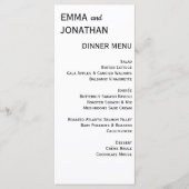 Menü-Karte für Hochzeiten Menükarte (Vorderseite)