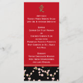 Menü-Karte für Rote und Schwarze Kirsche Menükarte (Rückseite)