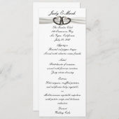 Menü-Karte für Schwarz/Weiß-Diamant Menükarte (Vorne/Hinten)