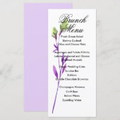 Menü-Karte für Wasserfarben Menükarte (Vorne/Hinten)