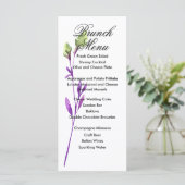 Menü-Karte für Wasserfarben Menükarte (Stehend Vorderseite)