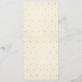 Menü-Karte "Gold und Weiß" Menükarte (Rückseite)