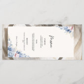 Menü Karte Hochzeit Flat Food Menü (Rückseite)