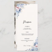 Menü Karte Hochzeit Flat Food Menü (Vorne/Hinten)