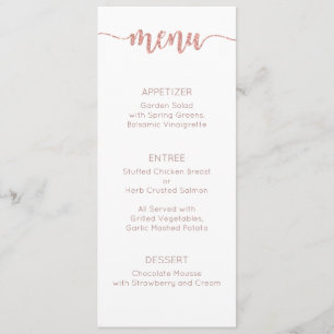 Menü Karte, Hochzeitsmenü, Abendessen, Mittagessen Menükarte