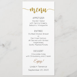 Menü Karte, Hochzeitsmenü, Abendessen, Mittagessen Menükarte