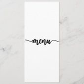 Menü Karte, Hochzeitsmenü, Abendessen, Mittagessen Menükarte (Rückseite)