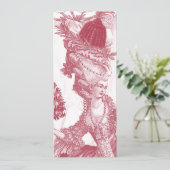 Menü-Karte Joyeux Weihnachten-(Rouge) Menükarte (Stehend Vorderseite)