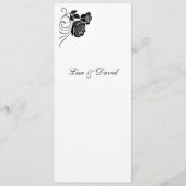 Menü-Karte-Rose Menükarte (Rückseite)