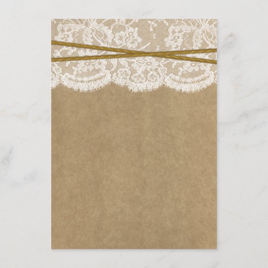 Menü-Karten für Kraft, Spitzen und Sonnenblumen Menükarte (Rückseite)