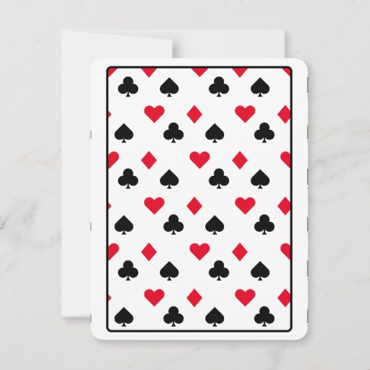 Menü "King & Queen of Spades Playing Card" (Rückseite)