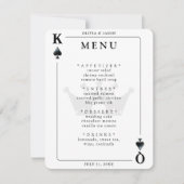 Menü "King & Queen of Spades Playing Card" (Vorderseite)