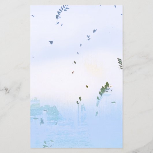 Menü Lässiger Traumhintergrund pastellblau (Rückseite)