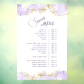 Menü "Lavender Marbling Design Services" Fensteraufkleber (Blatt 3)