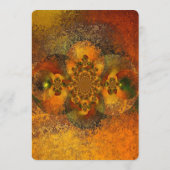 Menü "Leuchtprogramme" Hochzeit im Herbst Flat Men Menükarte (Rückseite)