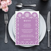 Menü LILA MEXICAN PAPEL PICADO