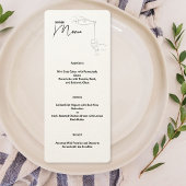 Menü "Line Zeichn Dinner Party" Menükarte