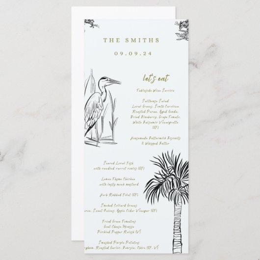 Menü "Lowland Southern Illustriert" (Vorne/Hinten)