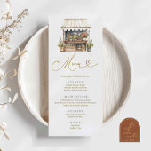 Menü "Market Brautparty" der Blume Menükarte