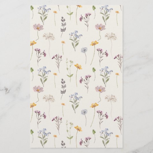 Menü "Meadow Wedding" der Wildblume "Navy Spring" (Rückseite)