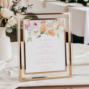 Menü "Millie Floral" Poster