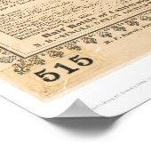 Menü "Miners' Restaurant" (1083A) Poster (Ecke)