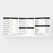 Menü "Minimalistisch Market Stand Fast Food Restau Banner (Horizontal)